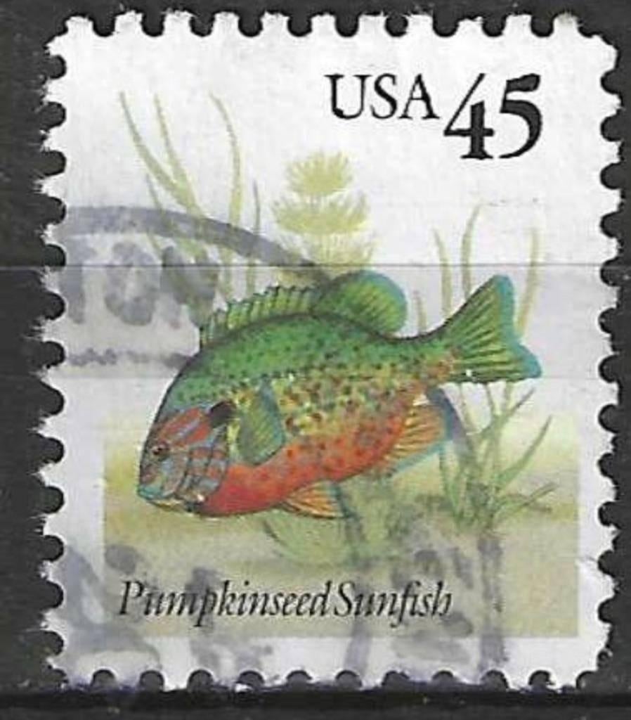 USA 1992 - Yvert 2128 - Vis - Zonnebaars (ST), Verzenden, Gestempeld, Noord-Amerika