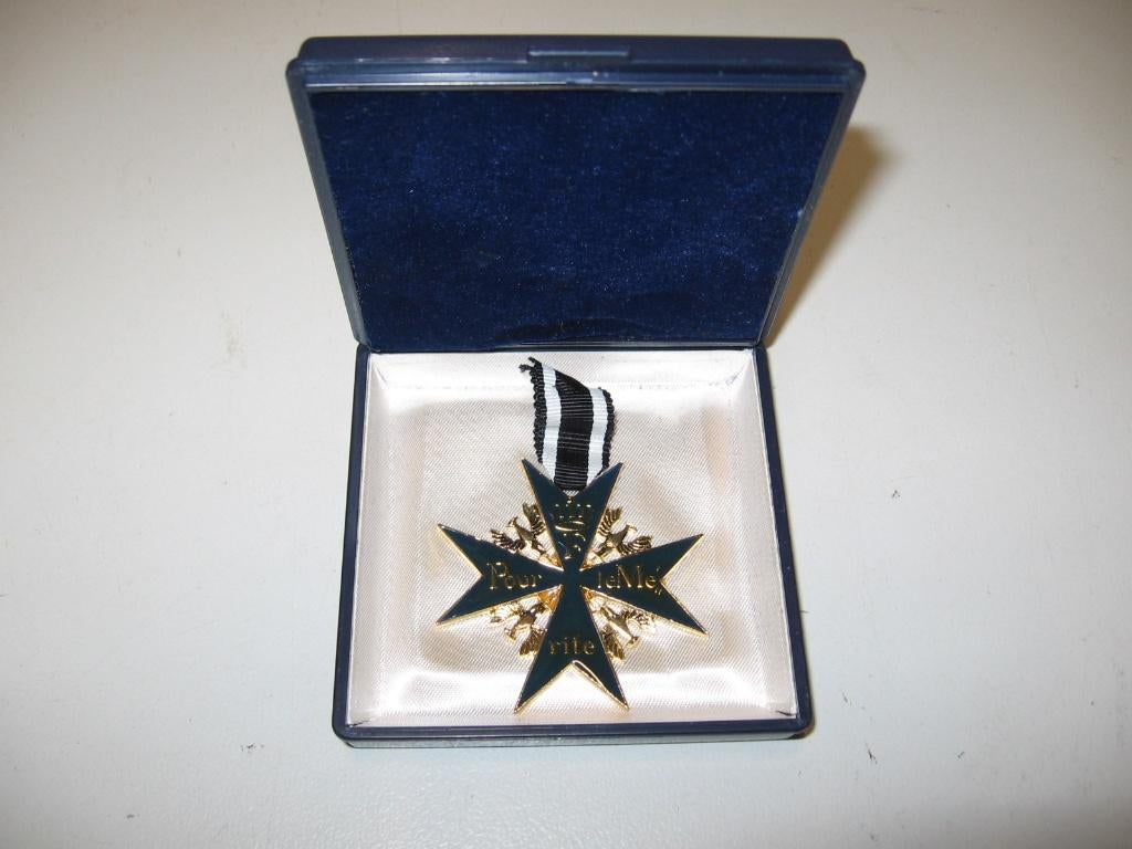 Medaille/Onderscheiding ´Pour le Mérite´ Goud/Blauw, Ophalen of Verzenden, Overige materialen, Buitenland