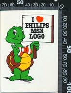 Sticker: Philips - I love Philips MSX Logo, Ophalen of Verzenden, Zo goed als nieuw, Bedrijf of Vereniging