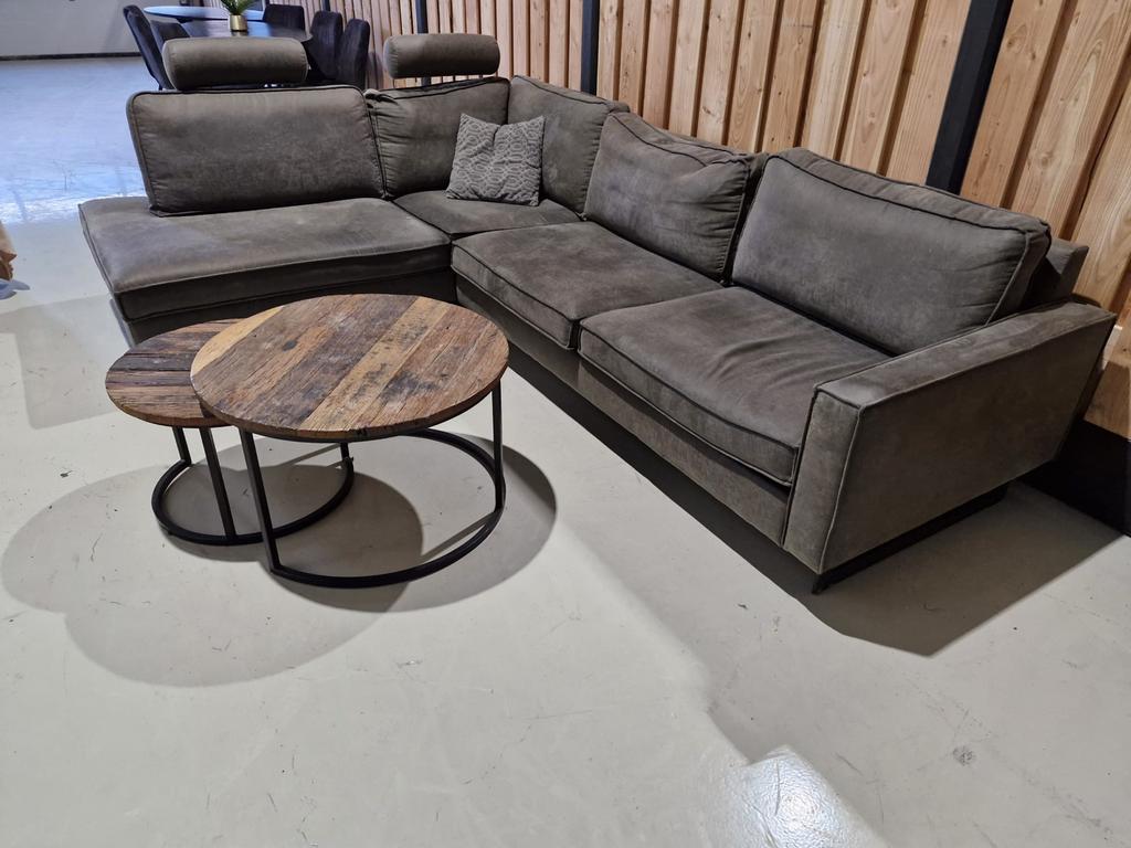 Schitterende hoekbank van microleder, professioneel gereinig, Huis en Inrichting, Banken | Bankstellen, 250 tot 300 cm, ., ., Hoekbank