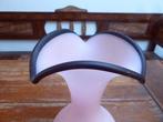 Sierlijke opaline vaas, roze met bordeaux, 29 cm., Ophalen of Verzenden