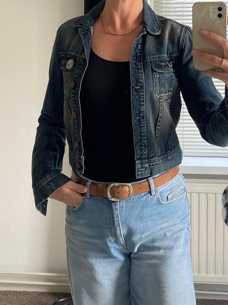 Spijkerjasje Maison Scotch, valt als 34/36, Ophalen of Verzenden, Zo goed als nieuw, Maat 34 (XS) of kleiner, Blauw