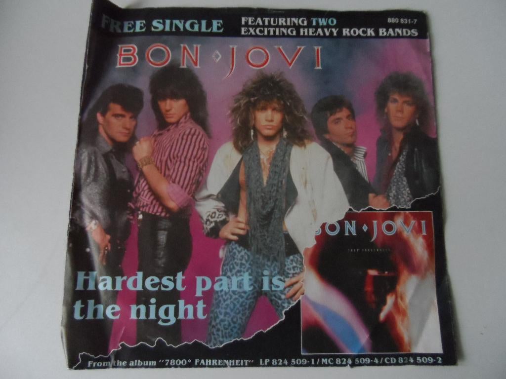 Bon Jovi / TNT - PROMO single, Cd's en Dvd's, Vinyl Singles, Gebruikt, 7 inch, Single, Ophalen of Verzenden