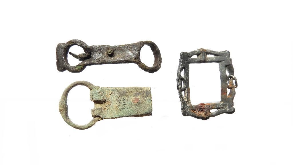 Verschillende gespen (3x) a458, Antiek en Kunst, Verzenden