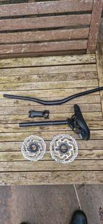 Fiets Onderdelen: Zadel, Stuur, Stuurpen, Remschijven, Ophalen, Gebruikt, Onbekend, Algemeen