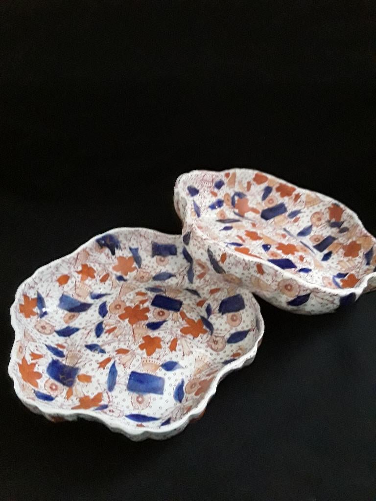 2 Antieke engelse tunstall imarilook schalen, Antiek en Kunst, Verzenden