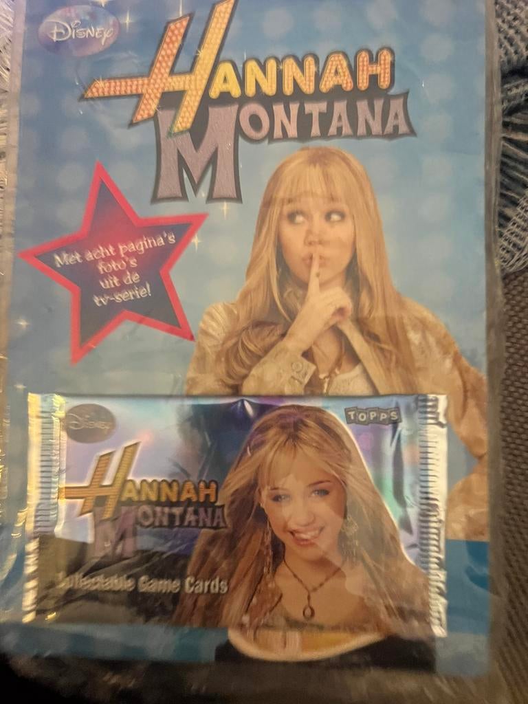 Hannah Montana verzamelset met game cards, Ophalen of Verzenden, Overige figuren, Zo goed als nieuw