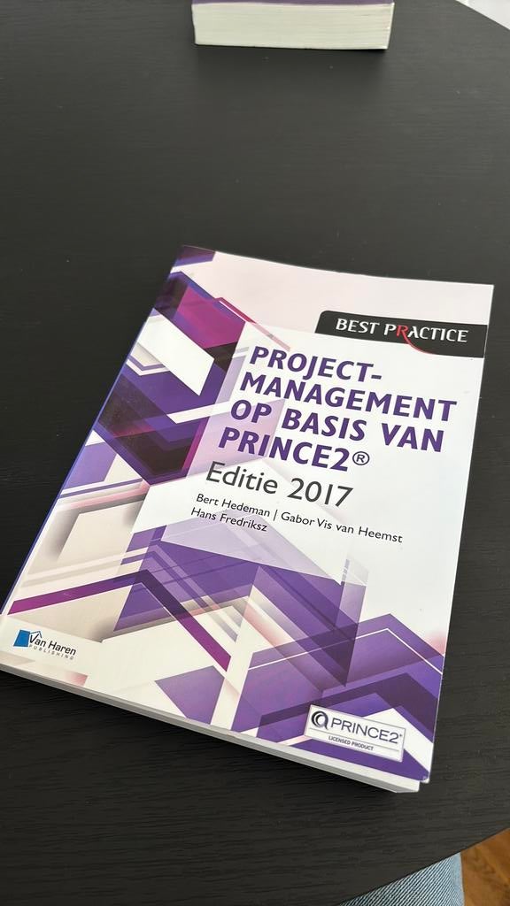 Projectmanagement op basis van PRINCE2  Editie 2017, Boeken, Sociale wetenschap, Ophalen of Verzenden, Zo goed als nieuw, Bert Hedeman; Gabor Vis van Heemst; Hans Fredriksz