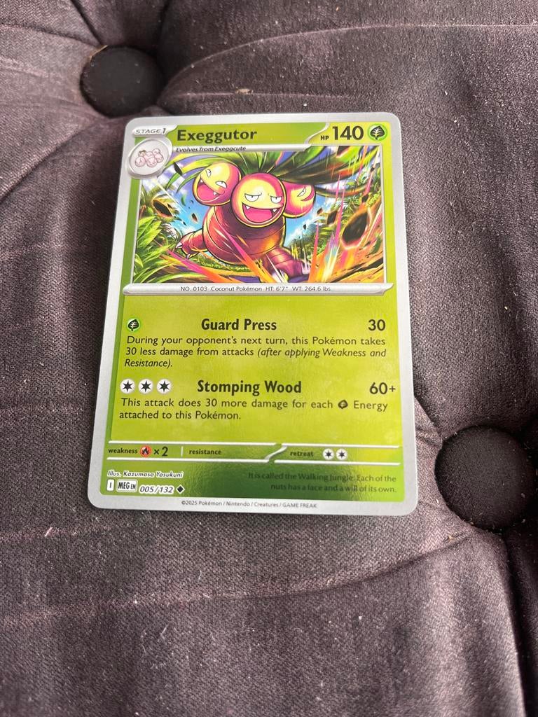 Pokémon kaart Exeggutor 005/132, Verzenden, Nieuw, Losse kaart