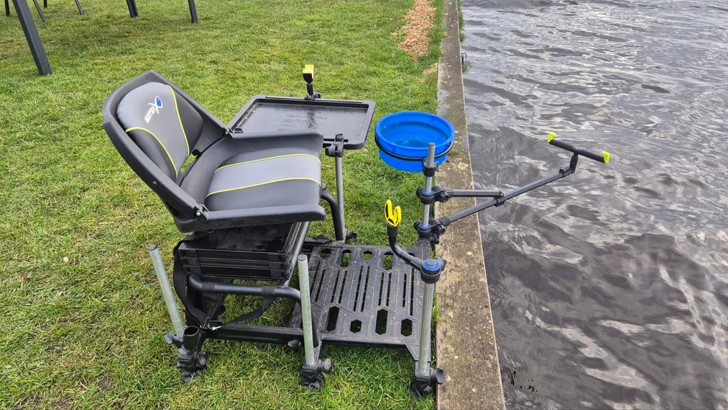 Matrix visstoel met plateau en accessoires, Ophalen of Verzenden, Overige typen