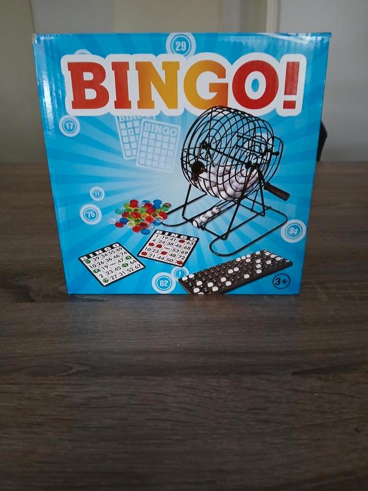 Bingo Spel - Compleet met Bingomolen en Kaarten, Hobby en Vrije tijd, Gezelschapsspellen | Overige, Zo goed als nieuw, Drie of vier spelers