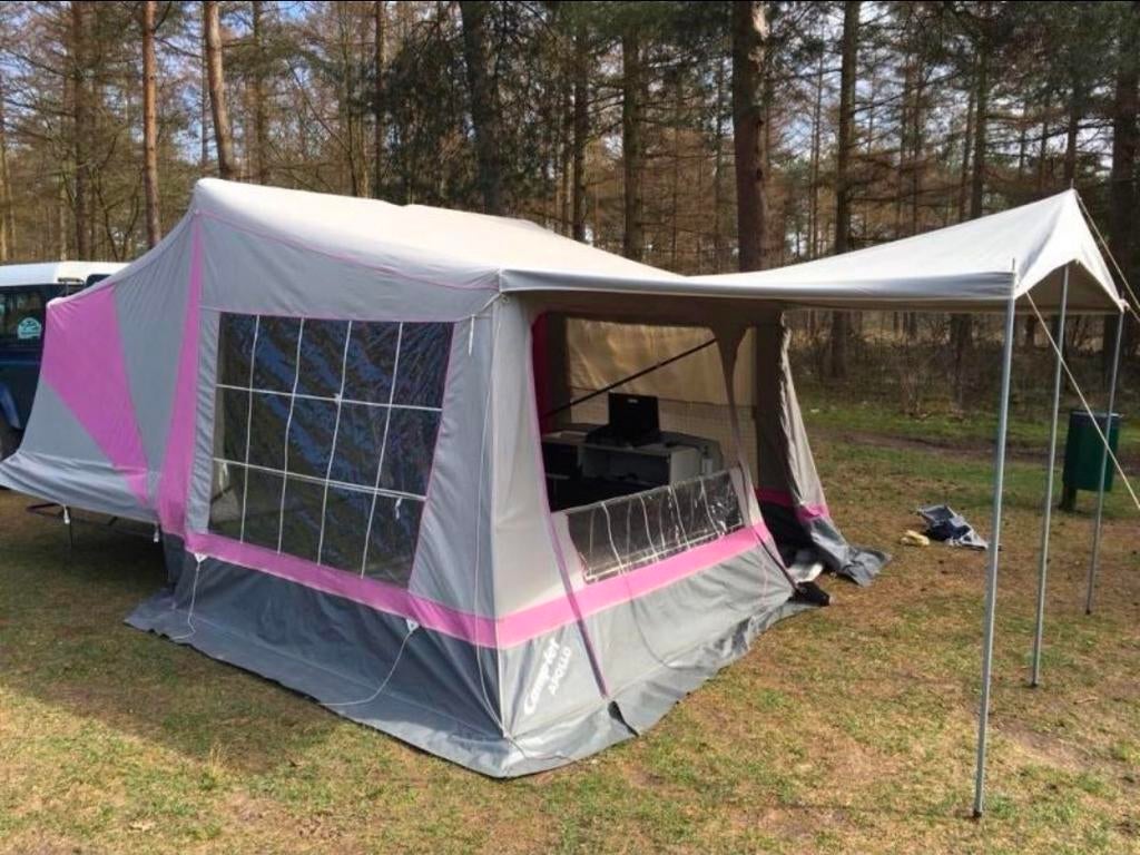 Camplet Apollo met luifel en complete inventaris, Caravans en Kamperen, Vouwwagens, Ophalen, Meerkleurig, Tot en met 4, Camp-Let