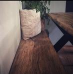 Bankje van oud eiken plank, Ophalen, Gebruikt, Eikenhout, 150 tot 200 cm