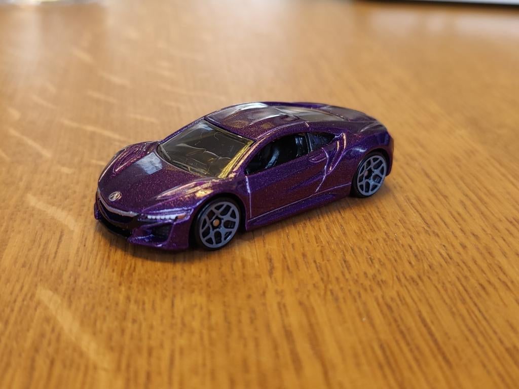 Hot Wheels Acura Honda NSX PAARS, Ophalen of Verzenden, Zo goed als nieuw, Auto