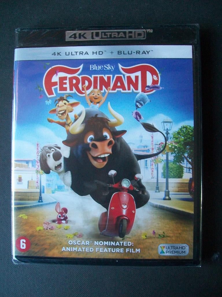  Blu-ray (4K Ultra HD) FERDINAND (2-disc) 2017 nieuw in seal, Verzenden, Nieuw in verpakking, Tekenfilms en Animatie