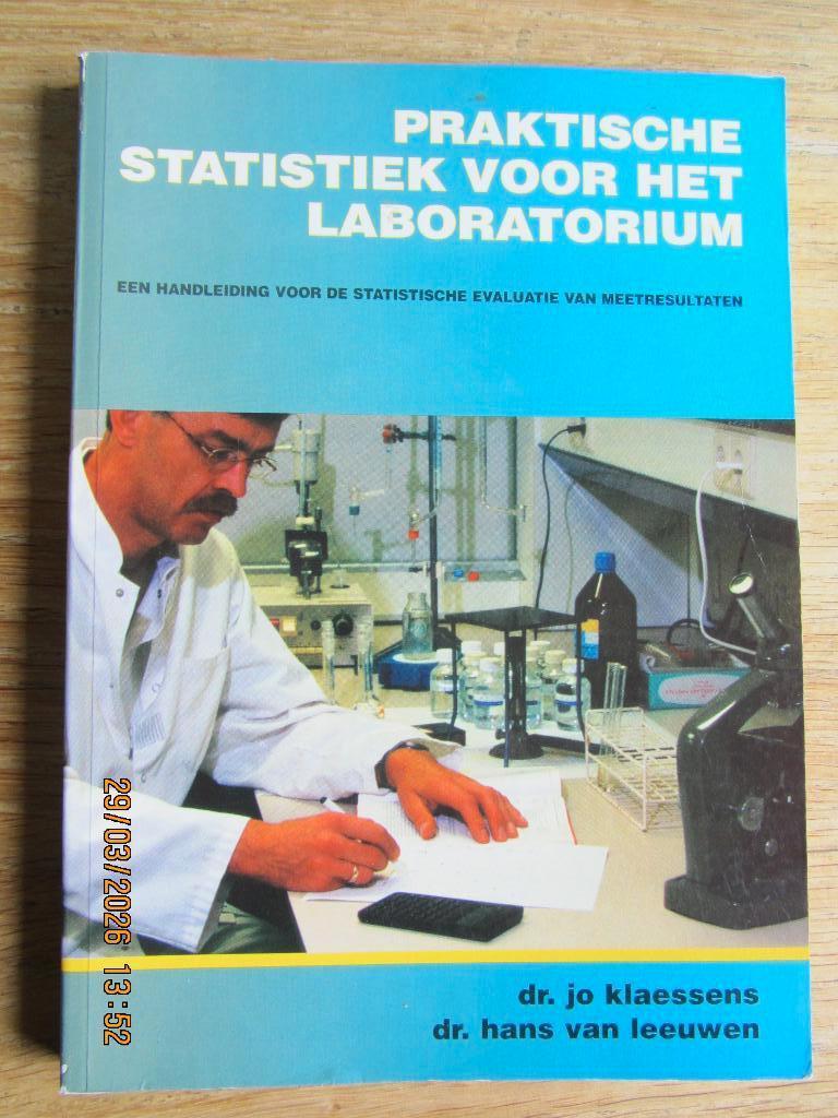 Praktische statistiek voor het laboratorium, Ophalen of Verzenden, Beta, Zo goed als nieuw, MBO