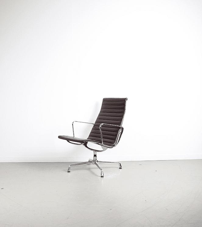 1x Vitra Eames Ea116 Bruin Leer – Chroom, Niet ingevuld, Niet ingevuld, Zo goed als nieuw, Niet ingevuld