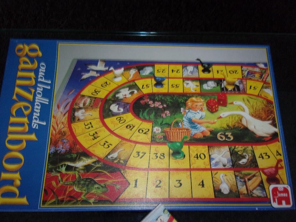 Oudhollands GANZENBORD van Jumbo, als nieuw, Een of twee spelers, Ophalen of Verzenden, Zo goed als nieuw, Jumbo