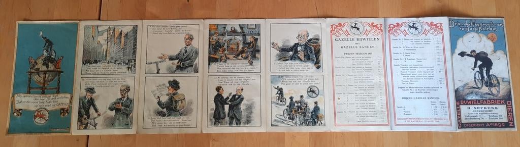 Zeldzaam Gazelle Rijwielen Reclameboekje - Jaren '20, Verzamelen, Merken en Reclamevoorwerpen, Ophalen of Verzenden
