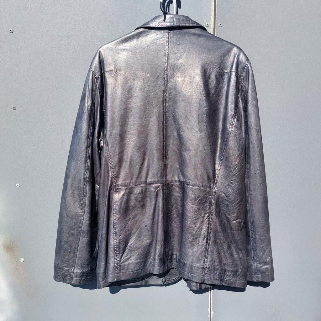 Leren colbert, Ophalen, Zo goed als nieuw, Zwart