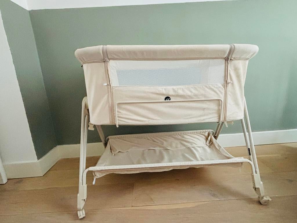 Co-sleeper Puck crème velours, Ophalen, Zo goed als nieuw, Wieg