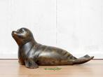 248*Bronzen zeehond (Boven €75 geen verzendkosten), Ophalen of Verzenden, Nieuw, Overige materialen, Dierenbeeld