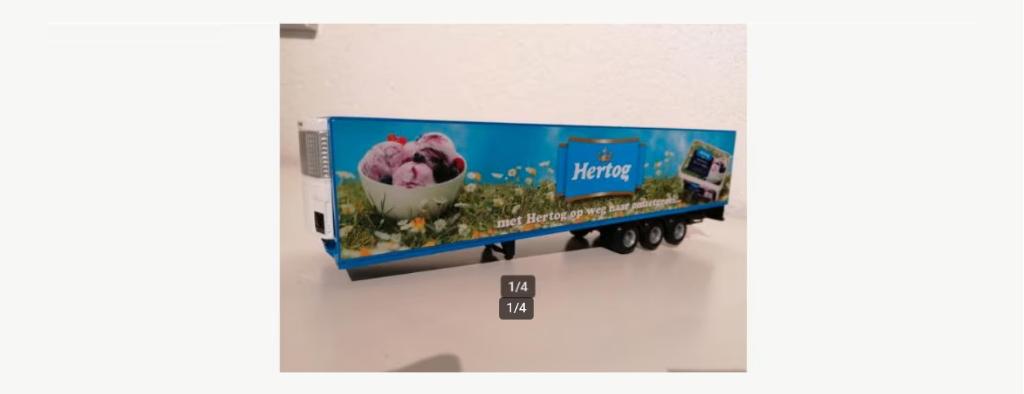 1:50 Zeldzame Lion-Car Hertog ijs Koel-Trailer., Ophalen, Nieuw, Bus of Vrachtwagen, Lion Toys