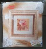 vintage lanarte borduurpakket- roze roos, Verzenden, Borduurpakket