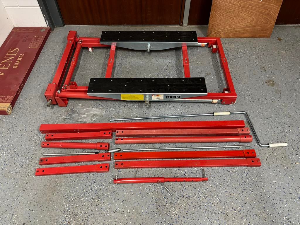 HBM mini kantelbrug / kantellift 1500kg, Auto diversen, Ophalen, Zo goed als nieuw