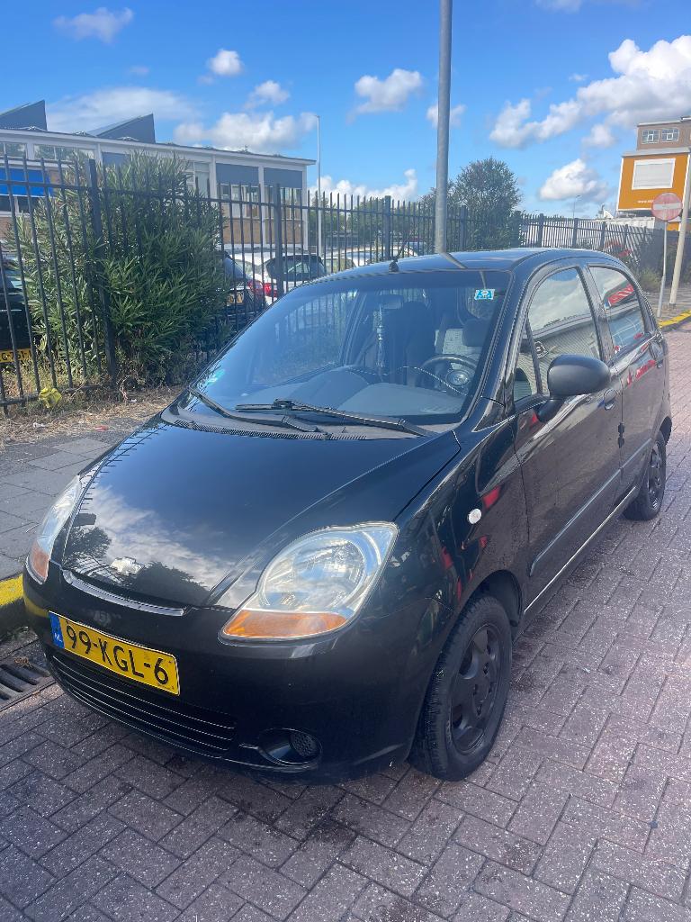 Chevrolet Matiz 0.8 2009 Zwart, Auto's, Chevrolet, Voorwielaandrijving, Zwart, Origineel Nederlands, 3 cilinders