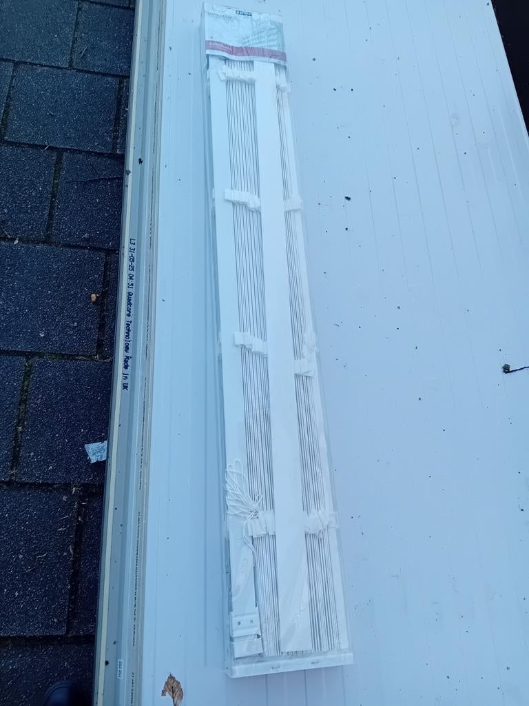 Nieuwe Houten Lamellen Zonwering 140x180 cm, Minder dan 150 cm, Ophalen, Nieuw, Markies