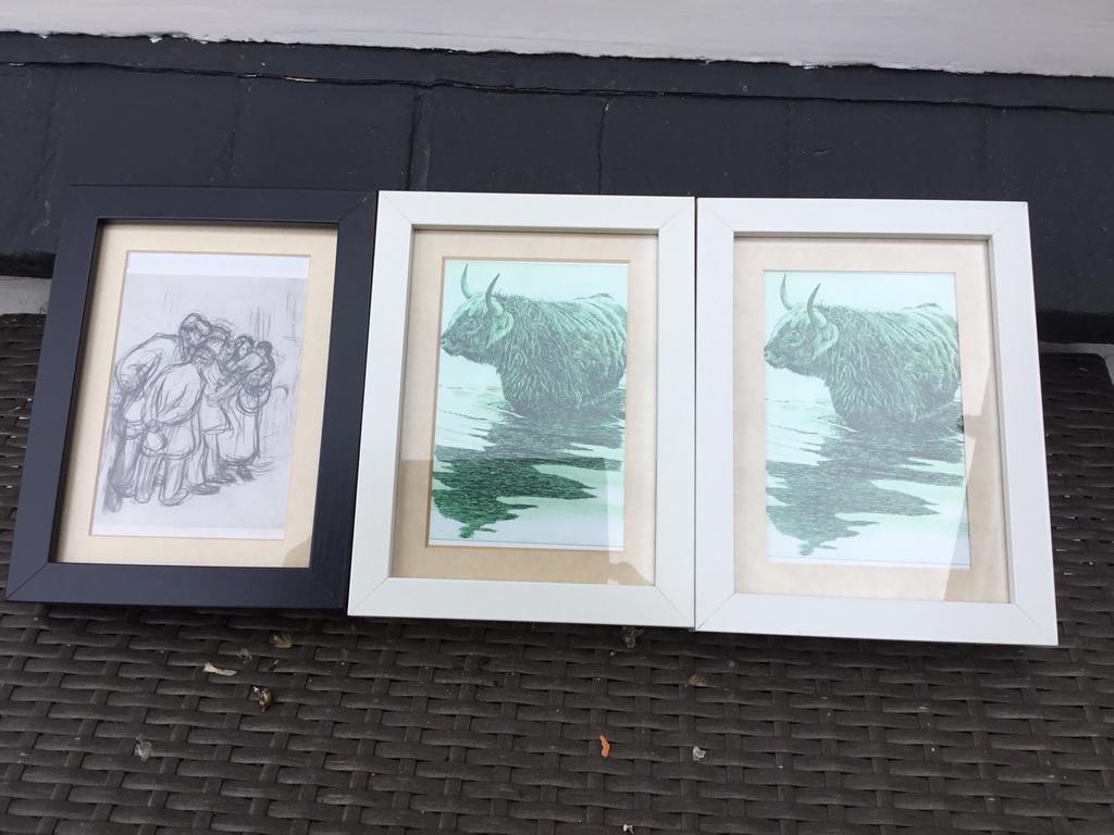 Verschillende schilderijtjes., Ophalen, Overige materialen, Minder dan 50 cm, Zo goed als nieuw