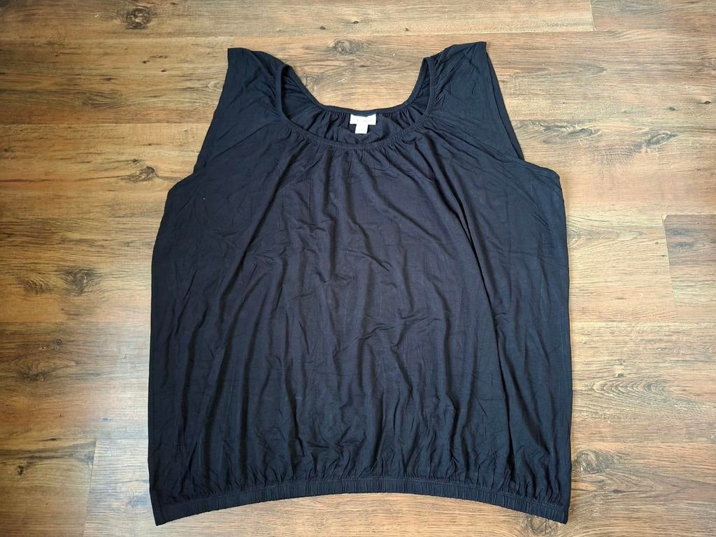 Zwarte mouwloze top Bonprix maat 52/54, Kleding | Dames, Grote Maten, Bonprix, Ophalen of Verzenden, Zo goed als nieuw, Zwart