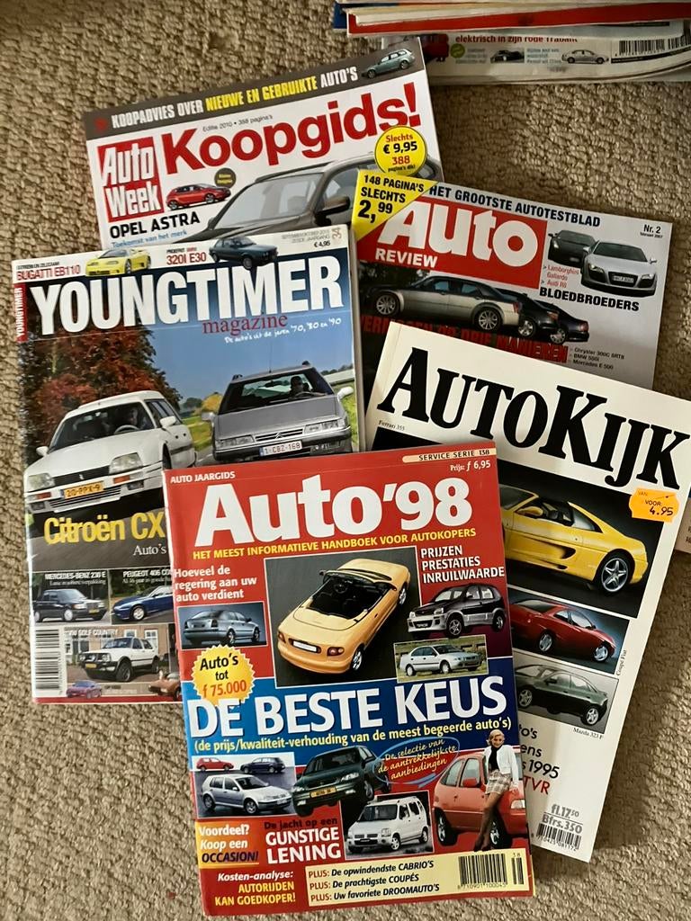 Autoweek, ruim 250 stuks, jaargang 16-22, Boeken, Ophalen, Gelezen, Algemeen