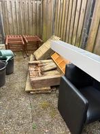 Onbehandeld tuin / steiger sloophout, Ophalen, Gebruikt, Steigerhout, 50 mm of meer