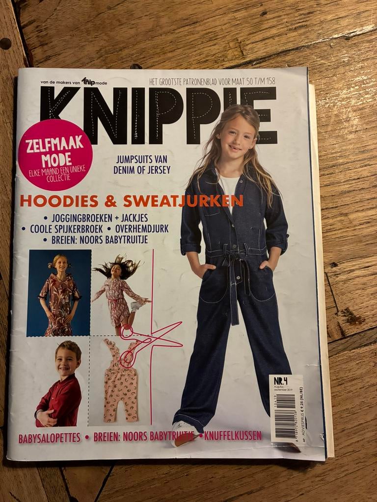 Knippie aug/sept 2019, Hobby en Vrije tijd, Kledingpatronen, Ophalen of Verzenden, Gebruikt, Kind, Knippie