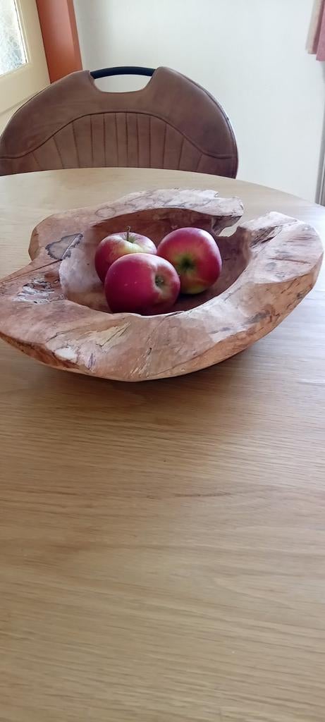 Fruitschaal, Ophalen, Rond, Hout