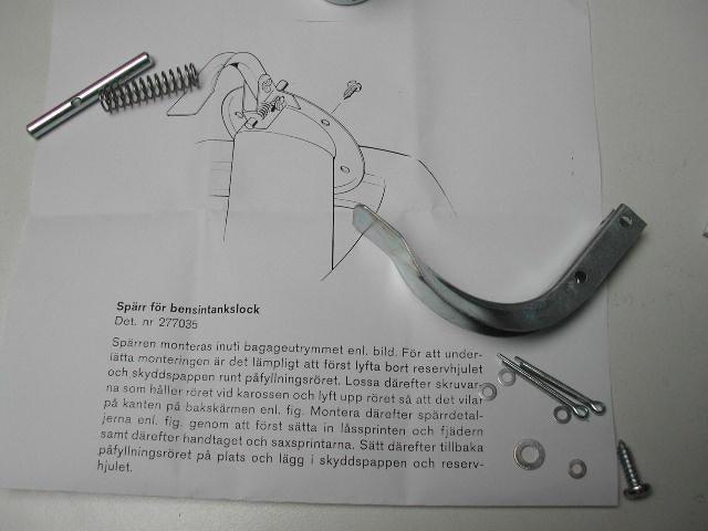 Speciaal en uniek slot voor tankdop . Volvo 142 144 145 164., Ophalen of Verzenden, Nieuw