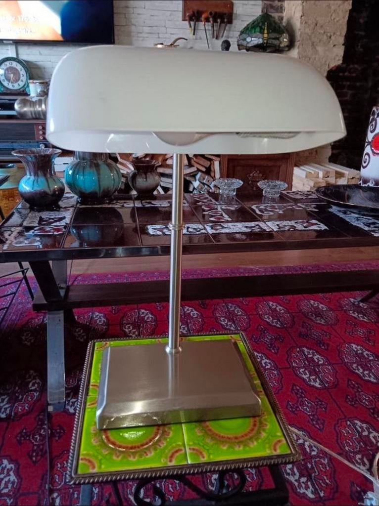 Vintage Notarislamp / Bankierslamp - Klassiek Design, Ophalen of Verzenden