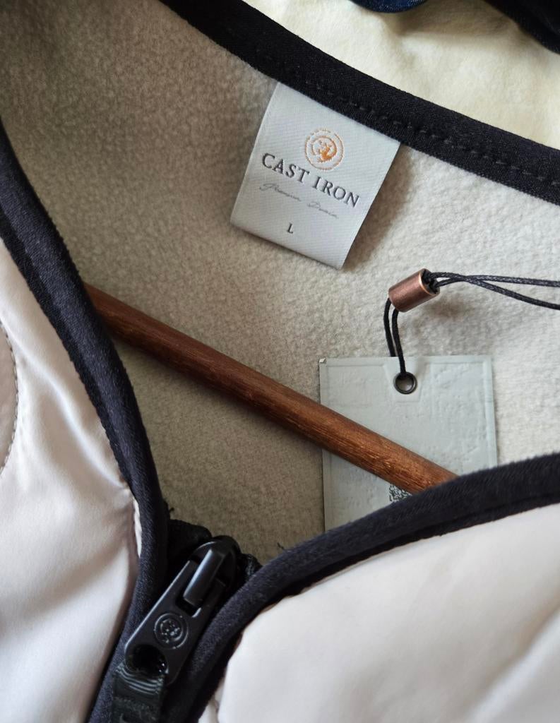Cast Iron bodywarmer L nieuw, Kleding | Heren, Bodywarmers, Beige, Nieuw, Ophalen of Verzenden, Cast Iron