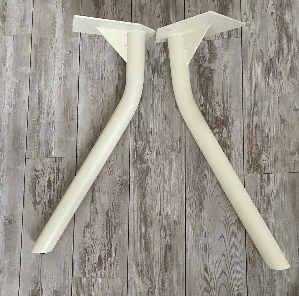 Onderstel eettafel (beige), Ophalen, 50 tot 100 cm, Vijf personen of meer, Metaal