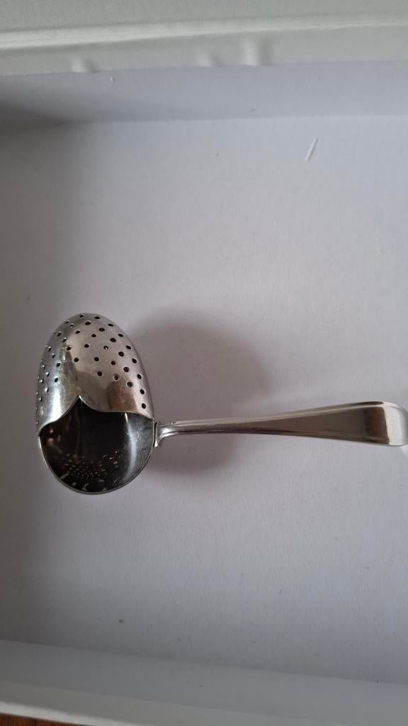 Vintage G  sola  Z Theezeefje met Handvat, Antiek en Kunst, Antiek | Bestek, Ophalen of Verzenden