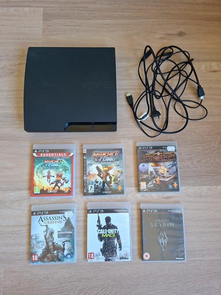 Playstation 3 + spellen, Spelcomputers en Games, Ophalen of Verzenden, Gebruikt, Slim