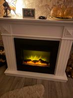 Mooie schouw met sfeerhaard - 110x95 cm, Huis en Inrichting, Ophalen, Gebruikt, Vrijstaande haard, Elektrische haard