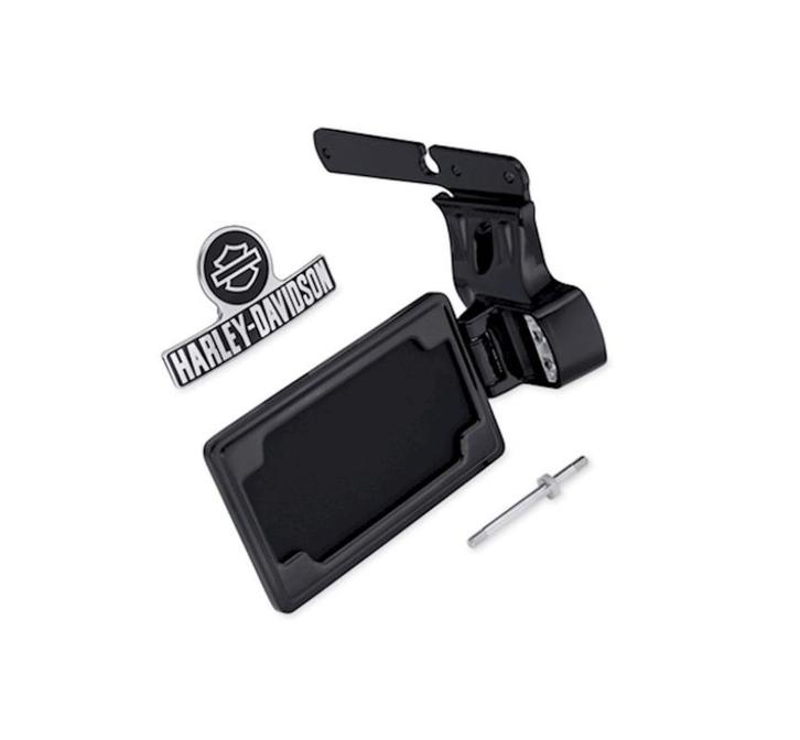 Harley-Davidson Zijmontage Kentekenplaathouder Kit Zwart, Motoren, Onderdelen | Merk-onafhankelijk, Nieuw, Ophalen of Verzenden