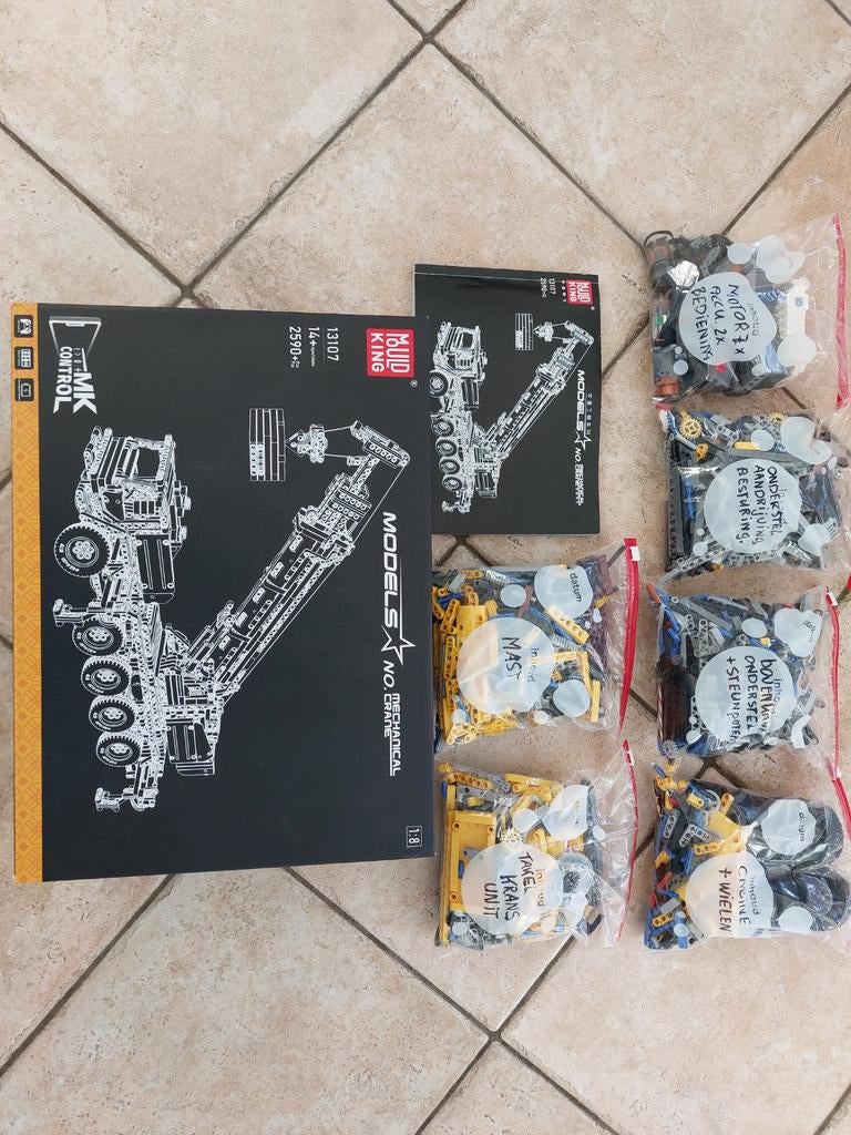 Mould king kraanwagen, Overige merken, Ophalen of Verzenden, Zo goed als nieuw, Groter dan 1:32