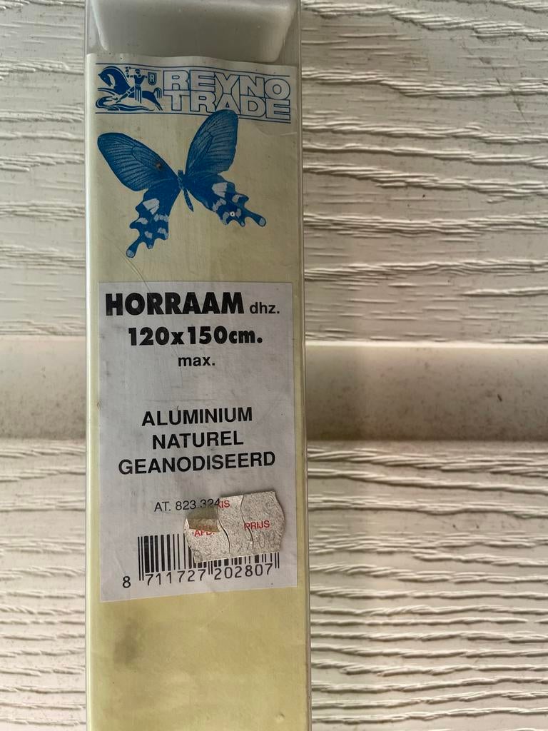 Horraam 120x150 cm - SCHUUROPRUIMING, Doe-het-zelf en Verbouw, Deuren en Horren, Ophalen, Nieuw, Overige typen, Minder dan 200 cm