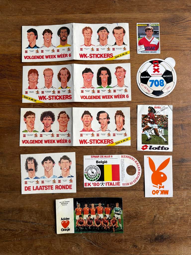 WK-stickers en andere voetbalplaatjes, Ophalen of Verzenden, Gebruikt, Overige binnenlandse clubs, Poster, Plaatje of Sticker