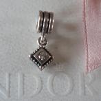 Pandora hangertje square. ECHT ALS NIEUW, Verzenden, Pandora, Zo goed als nieuw, 1 bedel