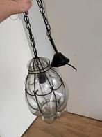 Vintage Venetiaans glas hanglamp, Ophalen of Verzenden, Zo goed als nieuw, Glas, Minder dan 50 cm